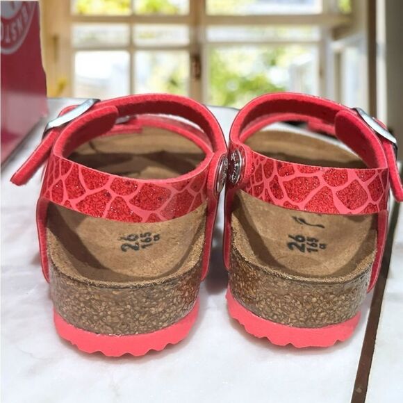 BIRKENSTOCK Toddler Kids Rio Magic Galaxy Bright Rose Pink Sandals Size 26 US 8 - Picture 10 of 16